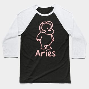 Aries Bear Cute 1 Baseball T-Shirt
